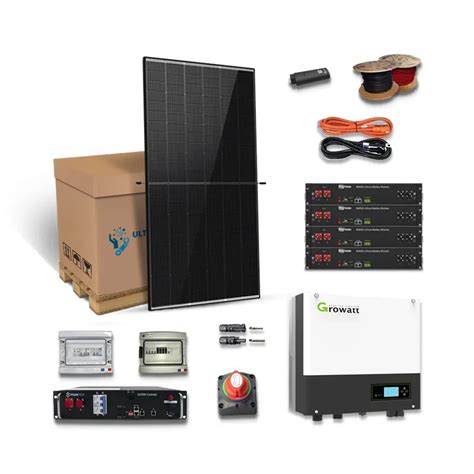 Kit Solaire 6000W Autoconsommation Triphasé Stockage Lithium 9 6KWH