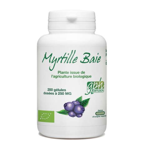 Myrtille Baie Bio Mg G Lules V G Tales Mon Herboristerie