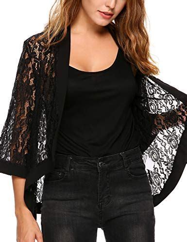 Dealwell Women S Lace Cardigan Lightweight Sleeve Dressy Shrug