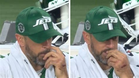 Jets Qb Aaron Rodgers Addresses Being Caught Picking His Nose During Sunday Nights Loss To The