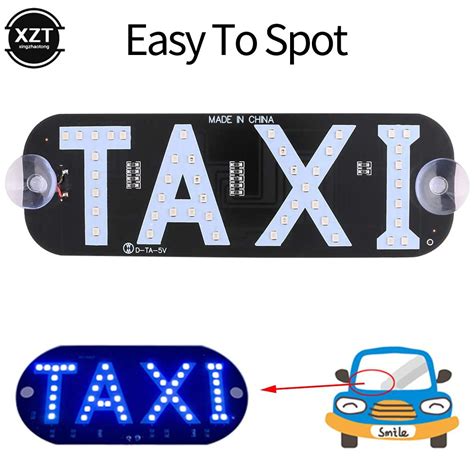 Usb Led Indicator Light Panel Sign Warning Light Car Interior For Taxi