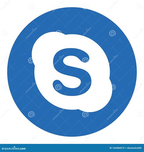 Icono Del Logotipo De Skype Imagen De Archivo Editorial Ilustraci N