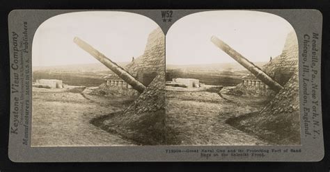 One Of The Big Guns On The Salonica Front Stereograph Card