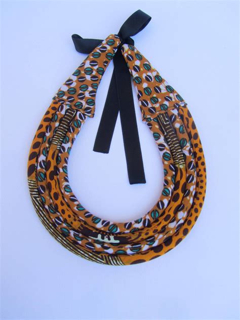 African Style Bib Necklace African Fashion Colorful Tribal Etsy