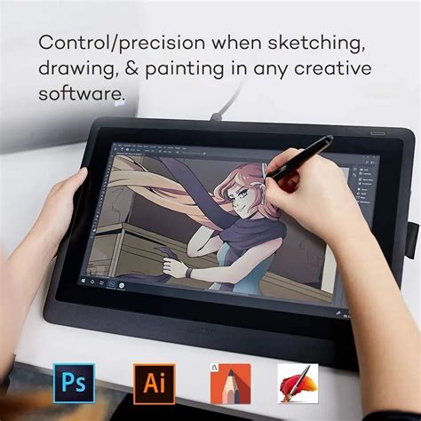 Wacom Cintiq Dtk K Cx Creative Pen Graphic Tablet With Vibrant