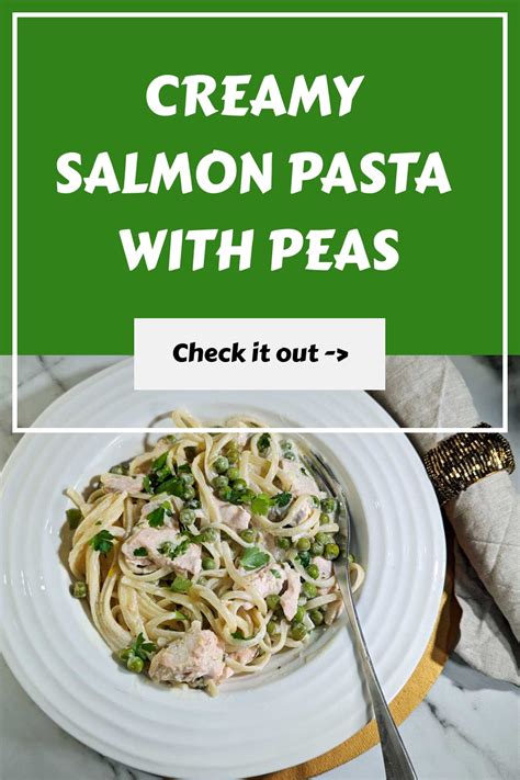 Creamy Salmon Pasta With Peas The Frugal Flexitarian