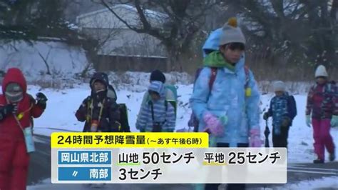 【注意】吹雪で視界の悪い場所も岡山県北部では24日夜をピークに大雪の見込み 十分な警戒を【岡山】 Ohk 岡山放送