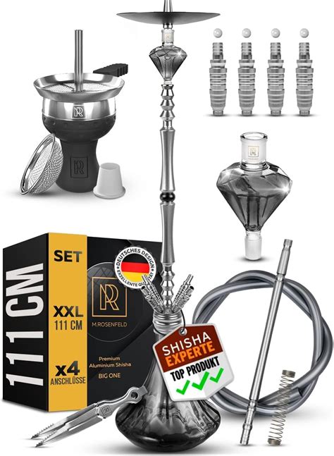 M Rosenfeld Shisha Set Anschl Sse Cm Big One Shisha