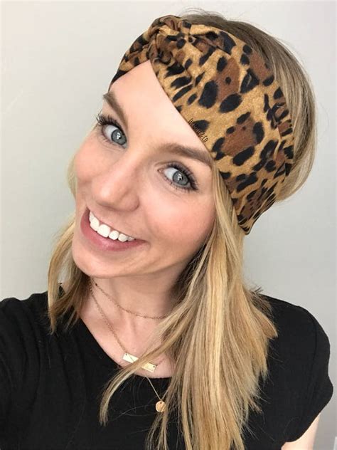 Leopard Print Turban Twist Headband