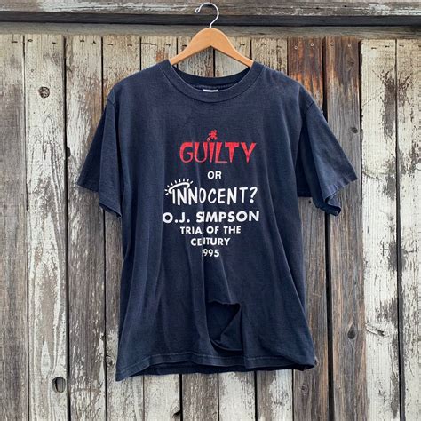 Vintage Vintage 90s Oj Simpsons Guilty Or Innocent T Shirt Grailed