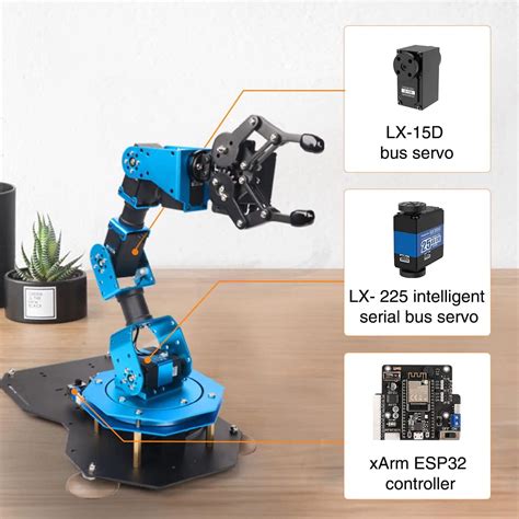 Hiwonder Xarm Esp Robot De C Digo Abierto De Brazo Rob Tico