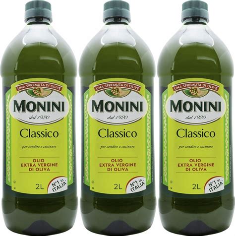 Масло оливковое Monini Classico Extra Virgin 2 л, комплект: 3 упаковки ...