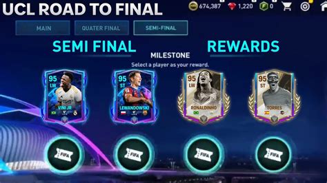 Ronaldinho Ucl Semi Final Event Fc Mobile Ucl Road To Final