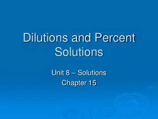 Ppt Solution Preparation And Dilutions Powerpoint Presentation Free