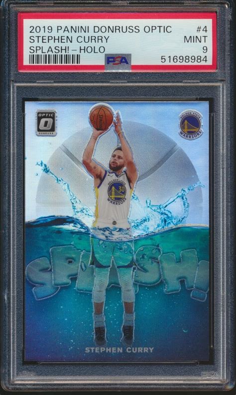 Panini Donruss Optic Splash Holo Prizm Stephen Curry Psa