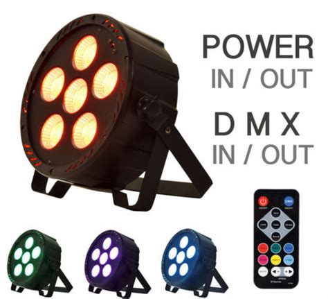 Qtx Par High Power Par Can Rgb Cob Led Light Show Dmx Control Remote