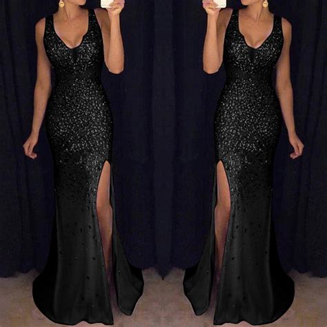 Idall Wedding Guest Dresses Prom Dresses Women Sequin Prom Party Ball