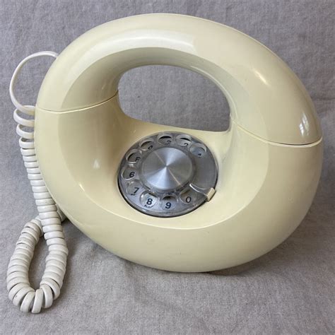 Vtg Western Electric Donut Sculptura Rotary Circle Telephone Modern Mcm