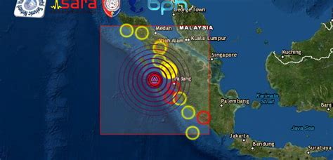 Fortissima Scossa Di Terremoto Di Mw Nella Zona Di Sumatra In