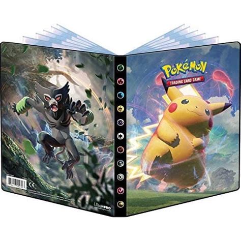 Ultra Pro Pokemon Tcg 4 Pocket Portfolio Album Pikachu Vmax And Zarude Holds 80 Cards