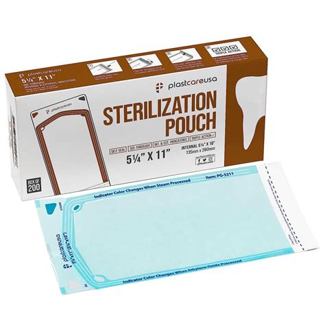 Plastcareusa Self Seal Sterilization Pouch X Box Net