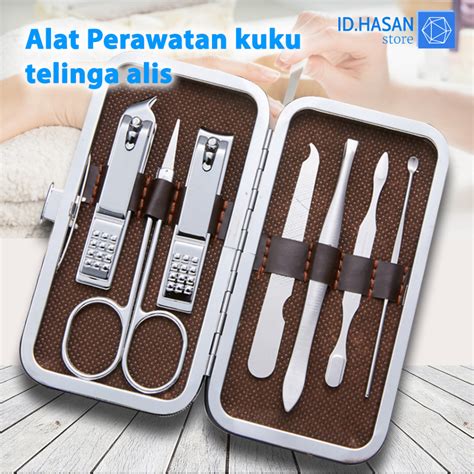 Jual Gunting Kuku Set Stainles Lengkap Alat Menicure Pedicure Perawatan