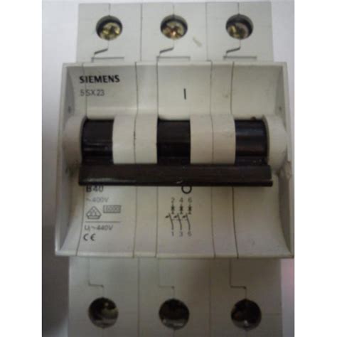 Siemens 5SX23 40a Triple Pole Mcb