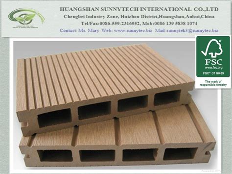 WPC Hollow Decking SD150H25C SunnyTech China Manufacturer