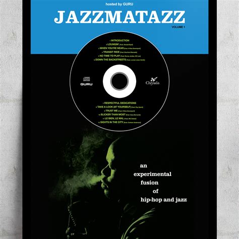 GURU 'JAZZMATAZZ VOL. 1' FRAMED CD ALBUM PLAQUE – SINCITYPRINT