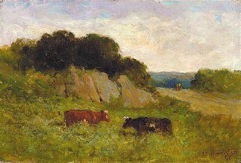 Réplique De Peinture Sans Titre Paysage Avec Deux Vaches Peinture