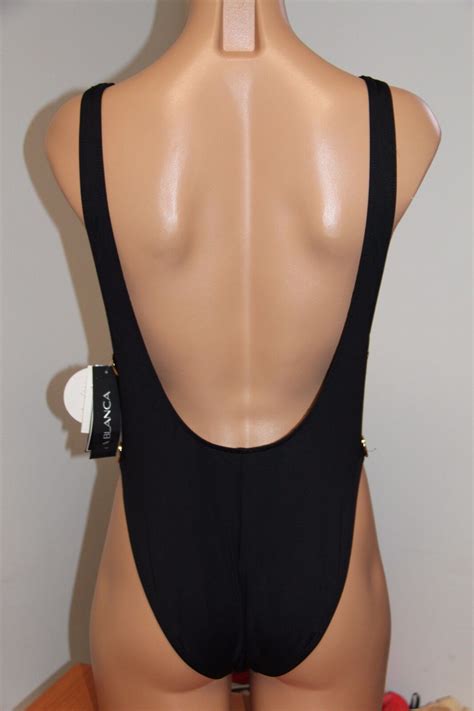 Nwt La Blanca Swimsuit Bikini One Piece Sz Two Button Anniversary