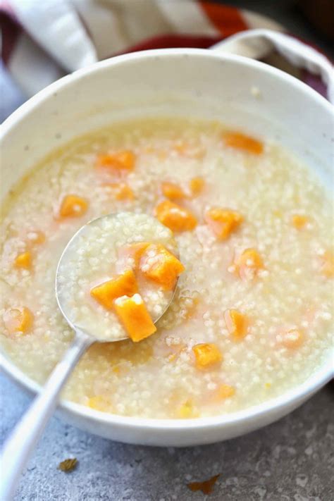 Millet Sweet Potato Porridge In Rice Cooker Yangs Nourishing Kitchen