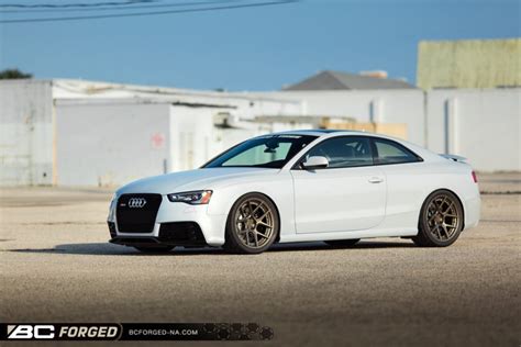 Audi S Rs B White Bc Forged Hcs S Wheel Front