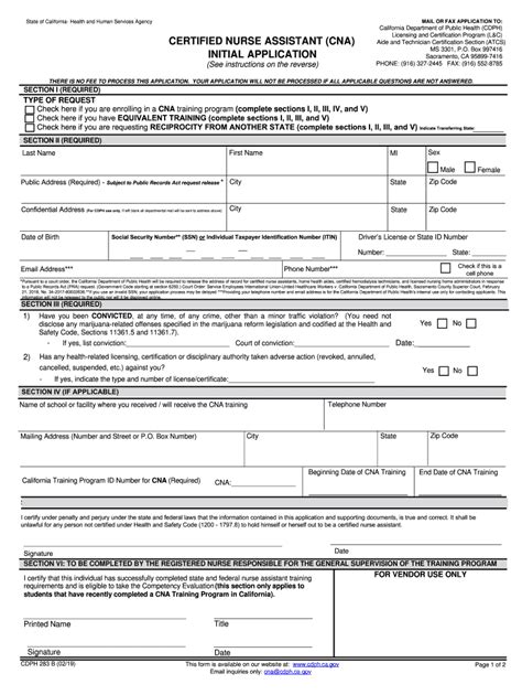 Cna Renewal Form Fill Out And Sign Printable Pdf Template