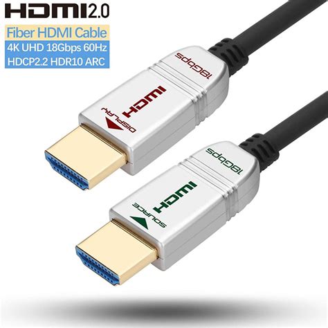 HDMI Fiber Cable 25ft 4K 60Hz FeizLink HDMI Cable Fiber Optic High