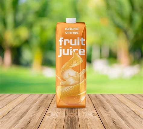 Free Fruit Juice Mockup (PSD)