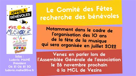 Comit Des F Tes Appel B N Voles Commune De Vezins