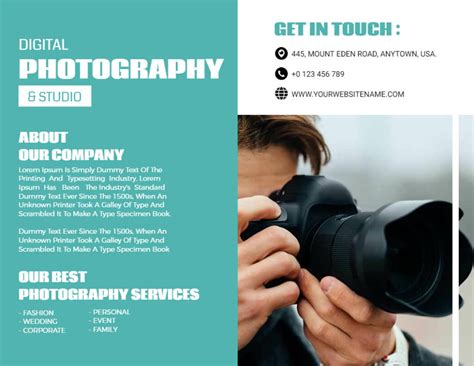 Photography Brochure Templates