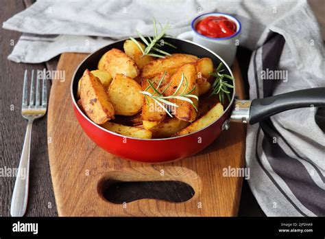 Fried Potatoes Patatas Bravas Stock Photo Alamy