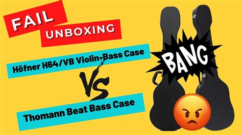 Höfner Violin bass cases H64 vs HB beatbass case Fail Unboxing YouTube