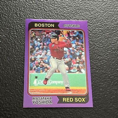 Masataka Yoshida Topps Heritage Purple Refractor Rookie Rc Card