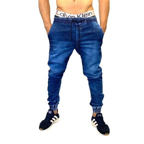 Calça JEANS Masculina Jogger Premium VARIAS CORES Rasgadas e Lisas