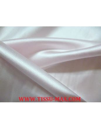 Satin Duchesse acetate rose très pâle Tissu Max