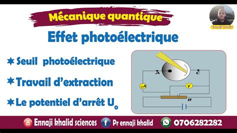 Effet photoélectrique cours et exemple YouTube