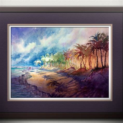 Tropical Beach Art Etsy