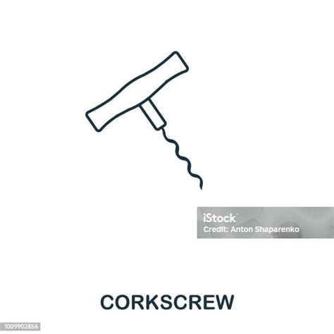 코르크 마 개 뽑 아이콘입니다 스타일 아이콘 디자인을 설명 합니다 Ui입니다 코르크 마 개 뽑 아이콘의 그림입니다 그림 흰색