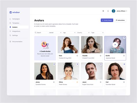 Windsor.io - Avatars Library by Jakub Szewczyk on Dribbble