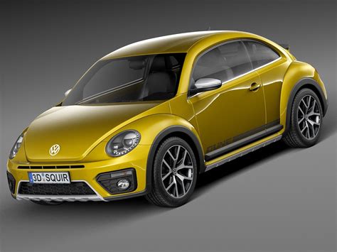 Volkswagen Beetle Dune 2016 3D Model 129 3ds C4d Fbx Lwo Max