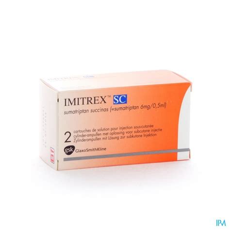 Imitrex Sc Ser Inj 2x6mg 0 5ml Apotheek T Kindt