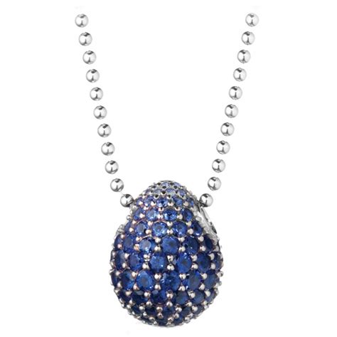 Tsars Collection Collana In Argento Nine Blu Handmade In Swiss